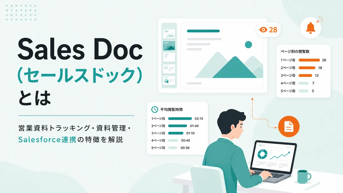 Sales Doc（セールスドック）とは？営業資料トラッキング・資料管理・Salesforce連携の特徴を解説の画像